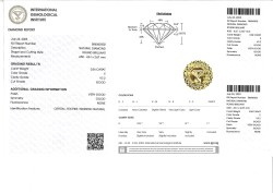 No reserve - 0.34 ct. IGI gecertificeerde natuurlijke diamant.