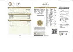 No reserve - 0.70 ct. GIA gecertificeerde natuurlijke diamant.