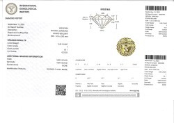 No reserve - 0.45 ct. IGI gecertificeerde natuurlijke diamant.