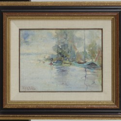 Hendrik Jan Wolter (Amsterdam 1873 – 1952 Amersfoort), Aan de Amstel (?).