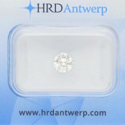 No reserve - 0.64 ct. HRD gecertificeerde natuurlijke diamant.