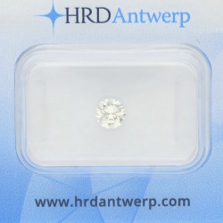 No reserve - 0.41 ct. HRD gecertificeerde natuurlijke diamant.