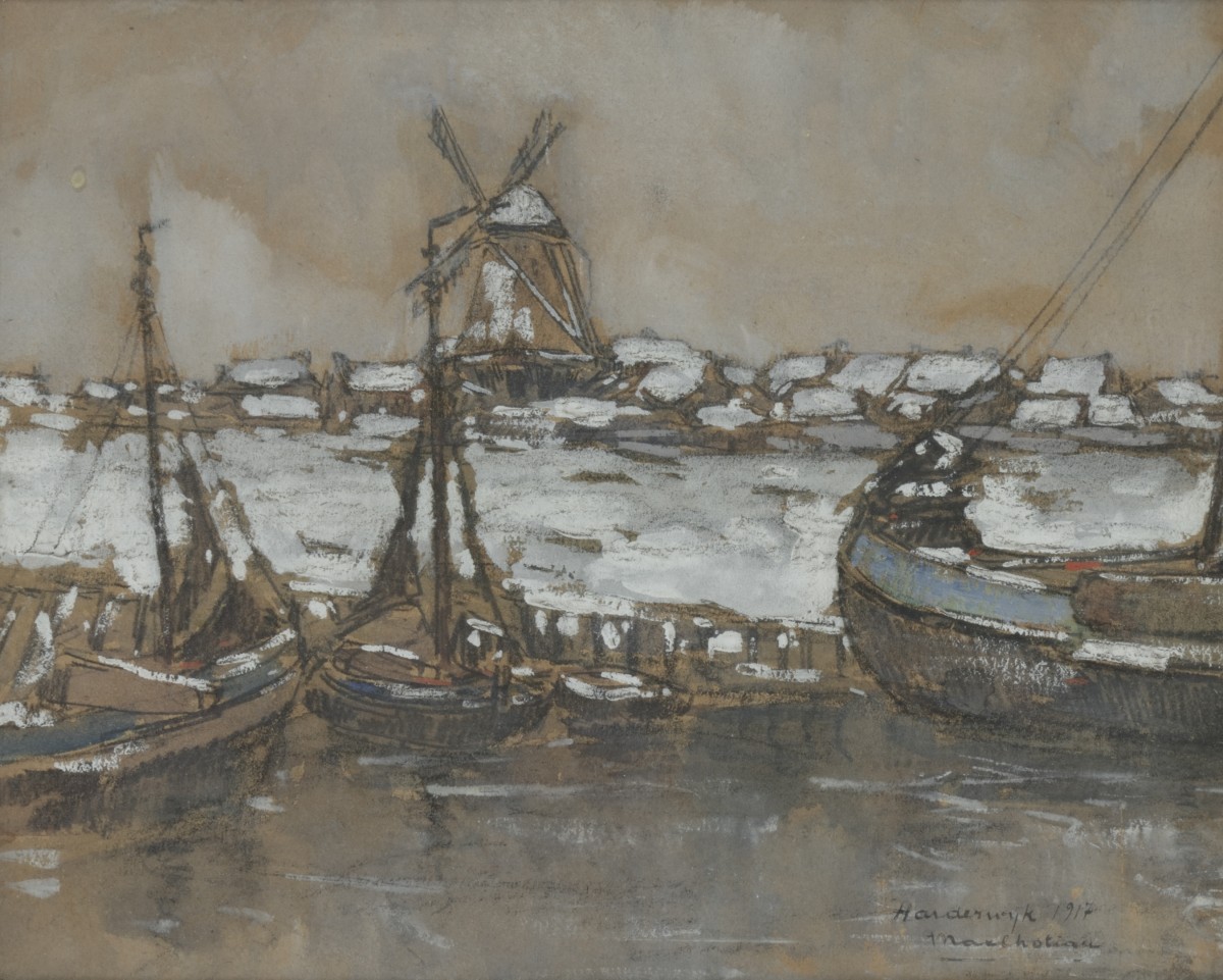 Max Chottiau (Tongeren 1881 - 1968), 'Harderwijk".