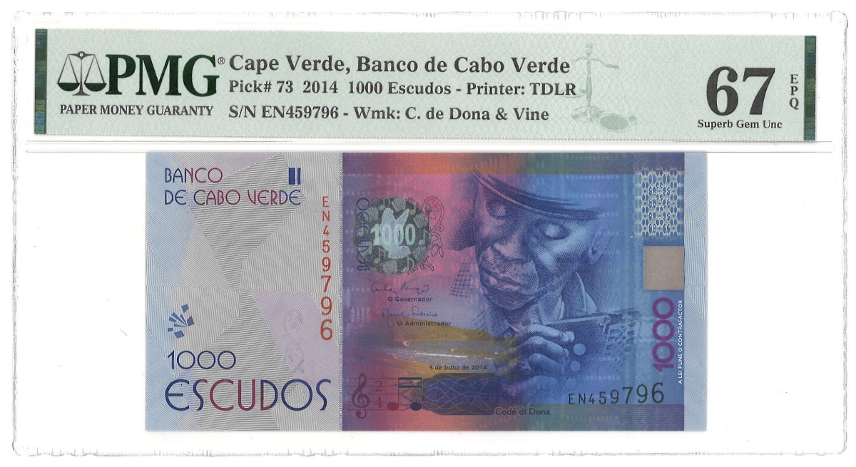 No reserve - Cape Verde. 1000 Escudos. Banknote. Type 2014. - UNC.