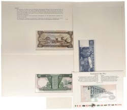 No reserve - Asia mix. lot 5 banknotes. Type ND. - UNC.