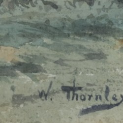Georges William Thornley (Thiais, Frankrijk 1857 - Pontoise Frankrijk), Au bord de la Meuse, Hollande.