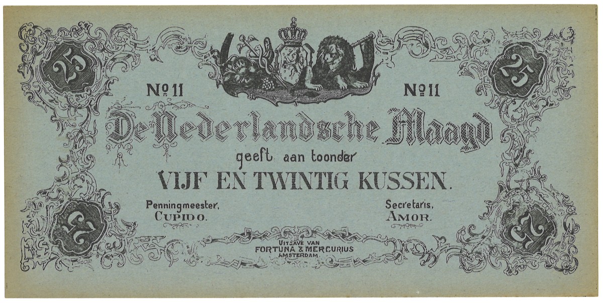 No reserve - Nederland. 25 Kussen. Bankbiljet. Type ND. - UNC.