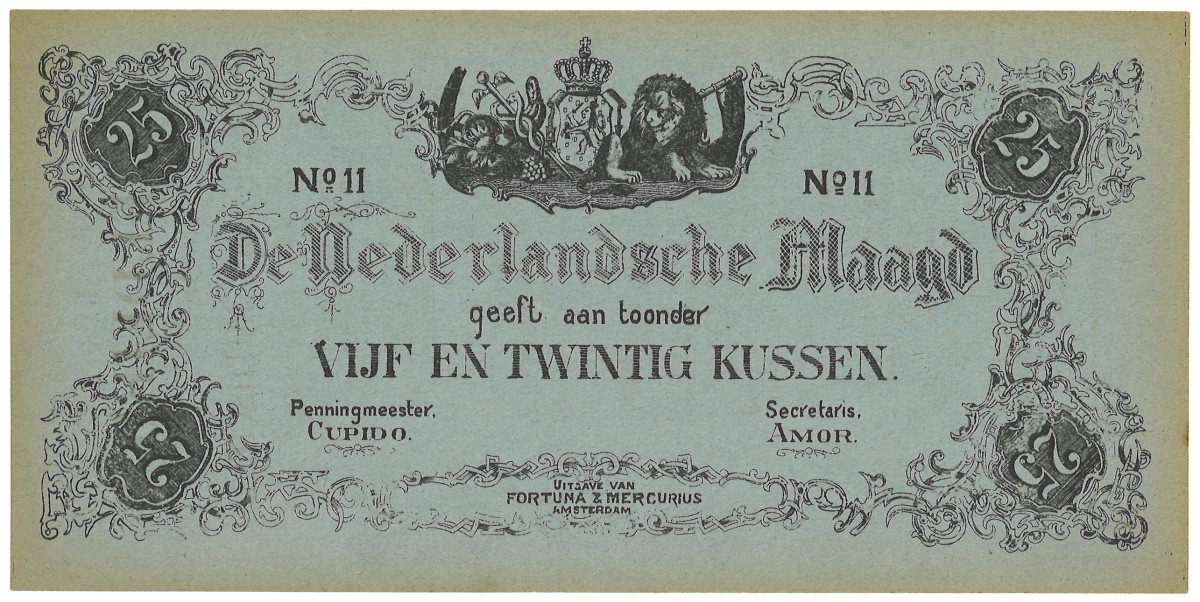 No reserve - Nederland. 25 Kussen. bankblijet. Type ND. - UNC.