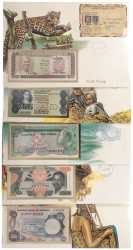 No reserve - Africa mix. lot 5 banknotes. Type ND. - UNC.