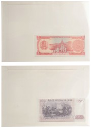 No reserve - South america mix. lot 5 banknotes. Type 1970/1989. - UNC.