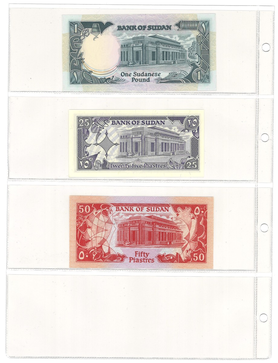 No reserve - Sudan. lot 3 banknotes. Type 1987. - UNC.