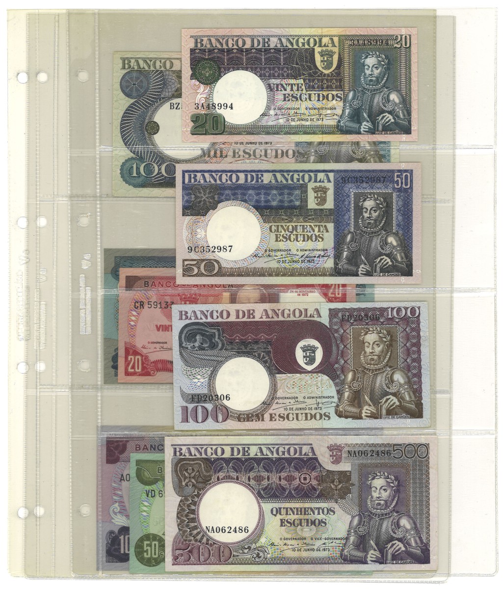 No reserve - Angola. lot 10 banknotes. Type 1972/1973. - UNC.