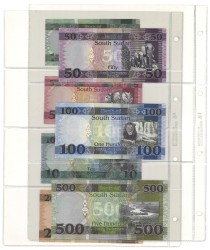 No reserve - South Sudan. lot 7 banknotes. Type 2011/2018. - UNC.