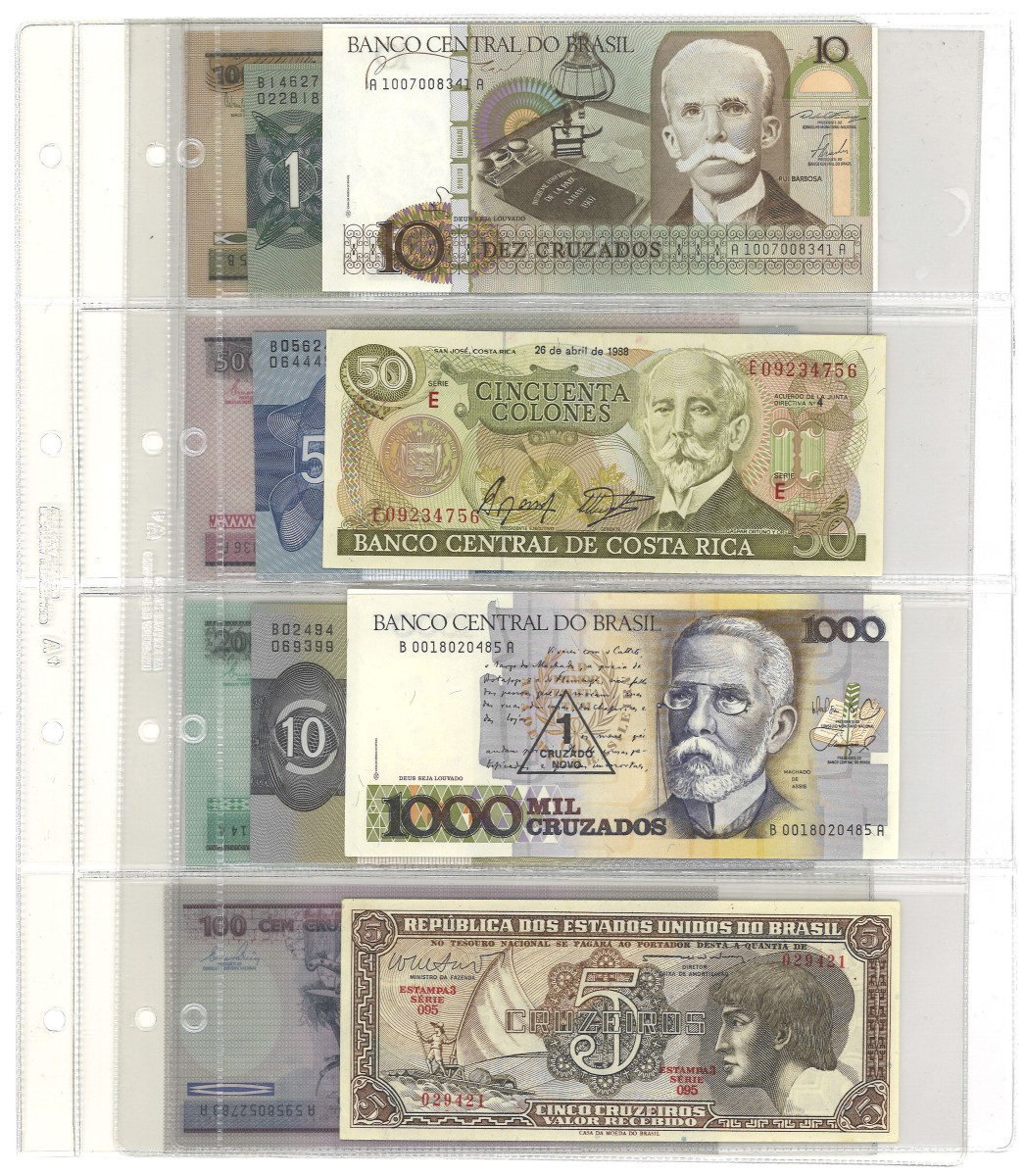 No reserve - Brazil. lot 11 banknotes. Type ND. - UNC.