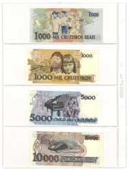 No reserve - Brazil. lot 10 Banknotes. Type ND. - UNC.