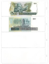 No reserve - Brazil. lot 10 banknotes. Type ND. - UNC.