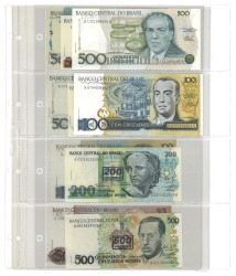 No reserve - Brazil. lot 10 banknotes. Type ND. - UNC.