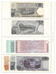 No reserve - Argentina. lot 16 banknotes. Type ND. - UNC.