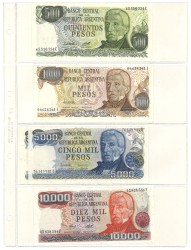 No reserve - Argentina. lot 16 banknotes. Type ND. - UNC.