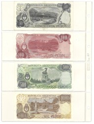 No reserve - Argentina. lot 16 banknotes. Type ND. - UNC.