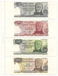 No reserve - Argentina. lot 16 banknotes. Type ND. - UNC.