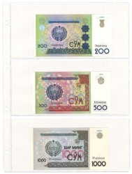 No reserve - Uzbekistan. Lot 10 banknotes. Type 1944/2001. - UNC.