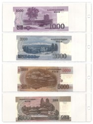 No reserve - North Korea. lot 32 banknotes. Type ND. - UNC.