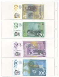 No reserve - Servië. lot 6 banknotes. Type ND. - UNC.