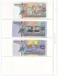 No reserve - Suriname. lot 8 banknotes. Type 1991/1998. - UNC.