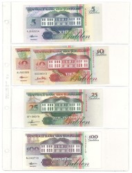 No reserve - Suriname. lot 8 banknotes. Type 1991/1998. - UNC.