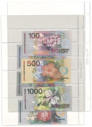 No reserve - Suriname. lot 6 banknotes. Type 2000. - UNC.