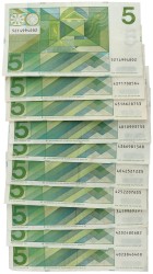 No reserve - Nederland. lot 10 bankblijetten. Type 1973. - Fraai / Zeer Fraai.