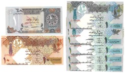 No reserve - Qatar. lot 7 banknotes. Type ND. - UNC.