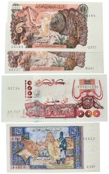 No reserve - Algeria. lot 4 banknotes. Type 1970/1998. - UNC.