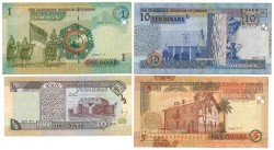 No reserve - Jordan. lot 4 banknotes. Type 1997/2012.