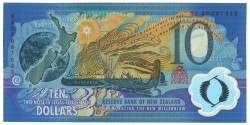 No reserve - New Zeeland. 10 Dollars. Bankbote. Type ND. - UNC.