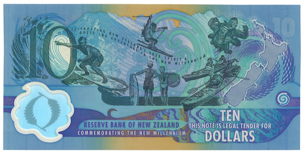 No reserve - New Zeeland. 10 Dollars. Bankbote. Type ND. - UNC.