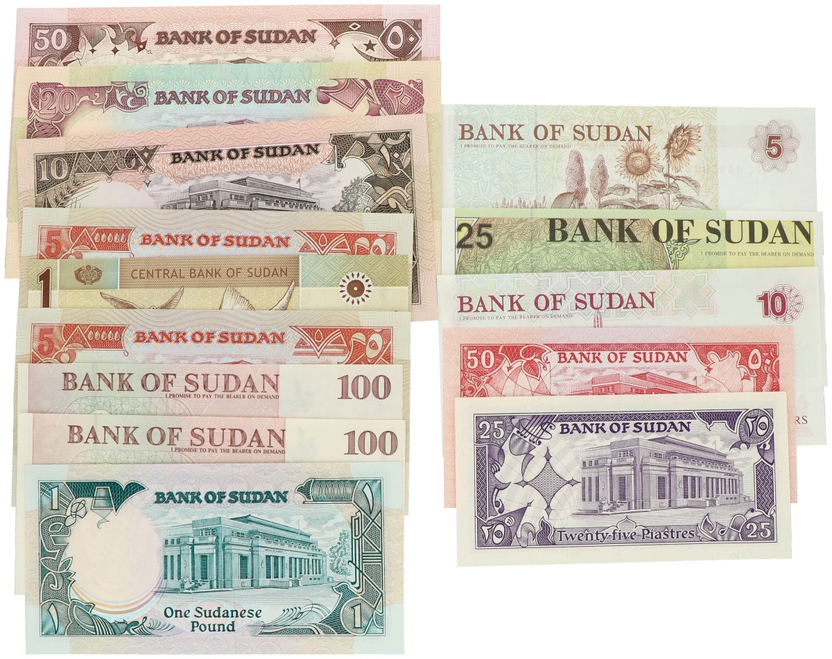 No reserve - Sudan. lot 13 banknotes. Type ND. - Extremely fine / UNC.