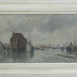 David Schulman (Hilversum 1881 - 1966 Laren) Houthaven II, Rotterdam.