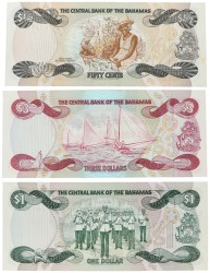 No reserve - Bahamas. lot 3 banknotes. Type 1974. - Extremely fine.