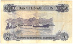 No reserve - Mauritius. 50 Rupees. banknote. Type ND. - Fine.