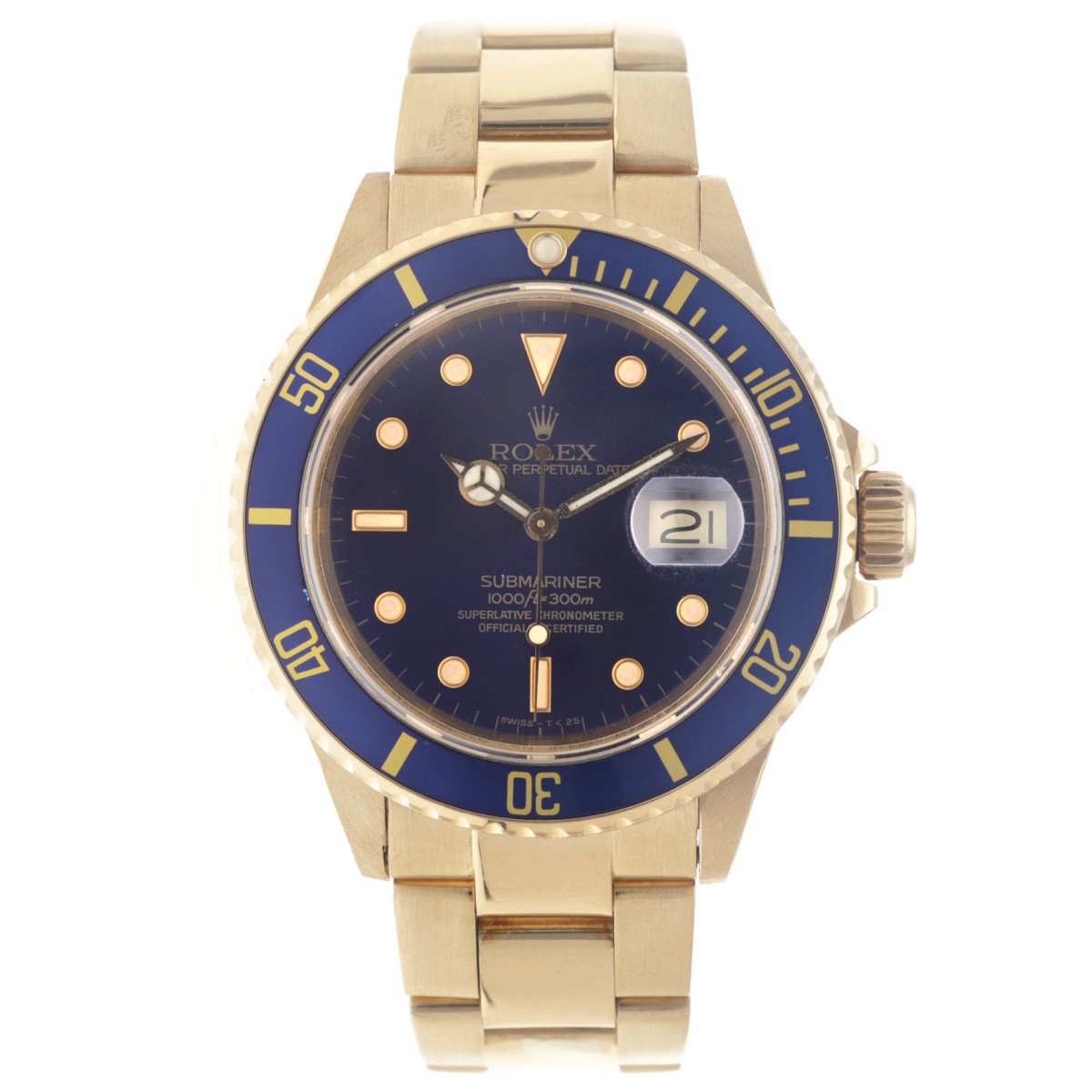 Rolex Submariner Date 18K. 16808 - Herenhorloge - 1987.