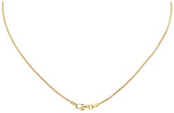 18K Geelgouden collier met entourage hanger bezet met smaragd en diamant.