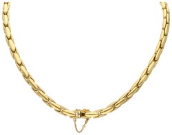 Girovi 18K geelgouden Italiaans schakelcollier.