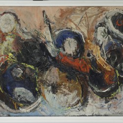 Michel Francois van Overbeeke (Geb. Den Haag 1942), Abstracte compositie.