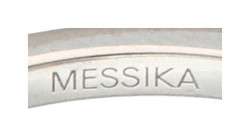 Messika 18K witgouden 'Move Uno Pavé Drop' ring bezet met diamant.