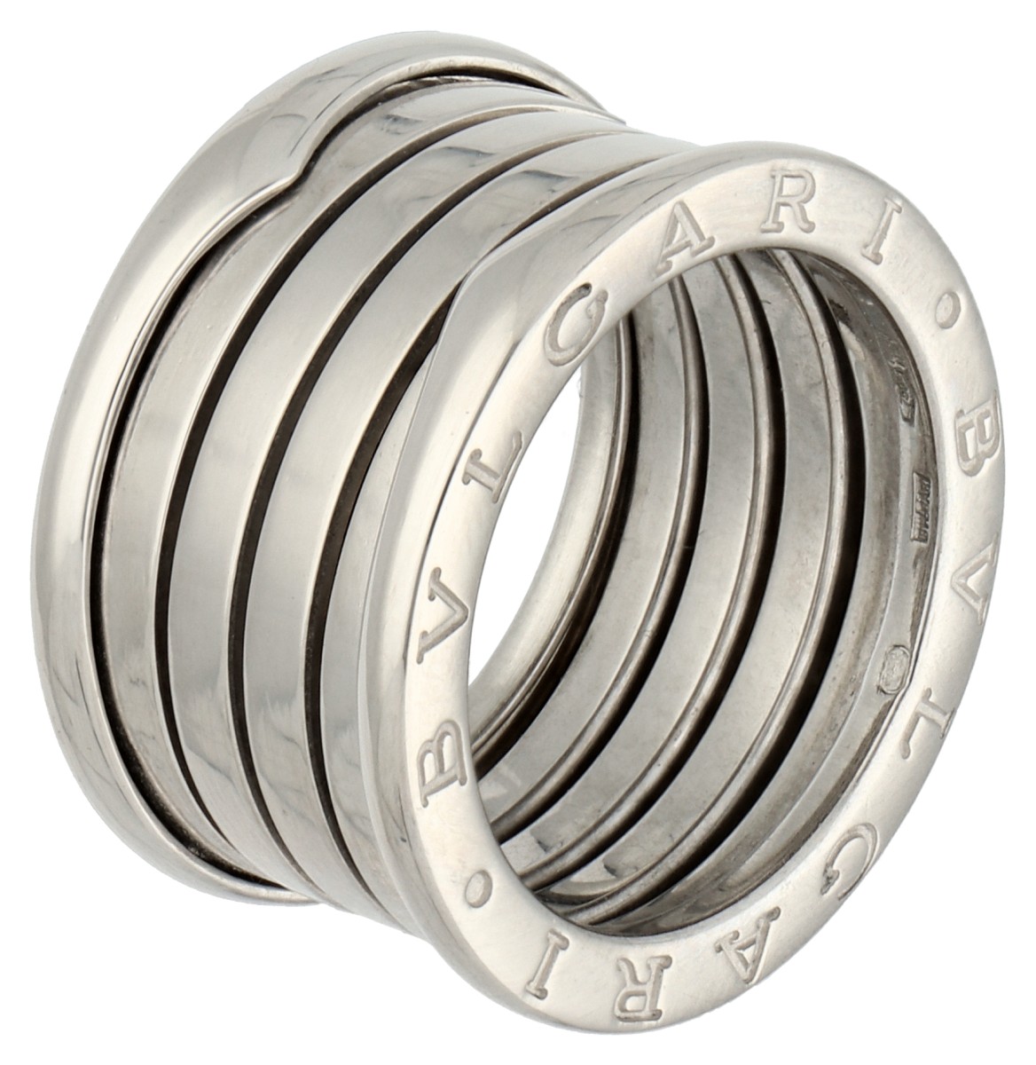 Bvlgari 18K witgouden B.zero1 vier-band ring.