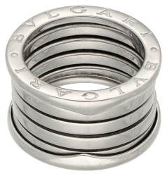 Bvlgari 18K witgouden B.zero1 vier-band ring.