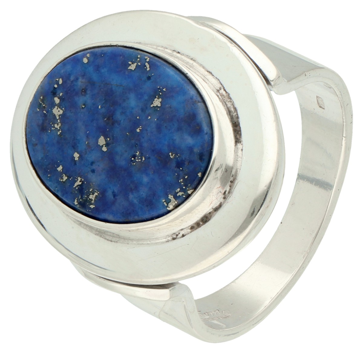 N.E. From sterling zilveren Deense desig ring met lapis lazuli.