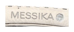 Messika 18K witgouden 'Move Uno Pavé Flex' armband bezet met diamant.